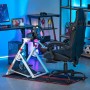 GTPLAYER Soporte Volante Plegable Simulador de Conducci Cockpit Simracing Volante G29 G25 G27 G920 NO Incluye Pedales de Cambio