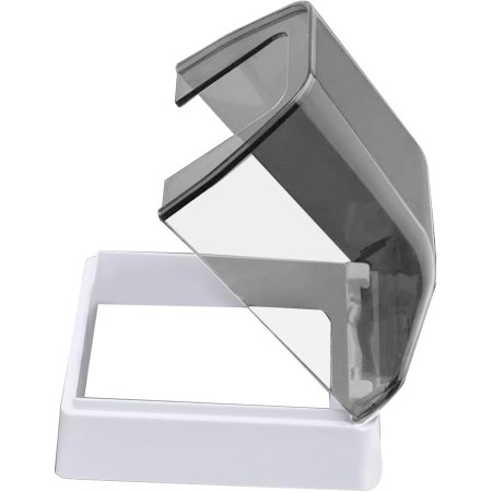 Qsvbeeqj Caja Impermeable para Enchufe Exterior Cubierta Corriente Eléctrica Transparente A Prueba Salpicaduras Caja Enchufe