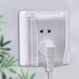 Qsvbeeqj Caja Impermeable para Enchufe Exterior Cubierta Corriente Eléctrica Transparente A Prueba Salpicaduras Caja Enchufe