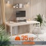 RICOO Soporte Torre PC Montaje Debajo Escritorio TRH02-W Ajustable Extensible Instalación de Ordenador bajo de Mesa Horizontal