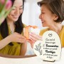 Regalos para Madres Navidad, Placa de Madera Corazón, Regalos Navidad Mujer, Detalles para Regalar Mujer, Regalo Cumpleaños