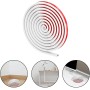 Cubierta de Alambre de PVC Blanco Canal de Cable Cable Troncal de 3 Metros 15 x 10 mm, Conducto Semicircular de Apertura Lateral