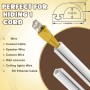 Cubierta de Alambre de PVC Blanco Canal de Cable Cable Troncal de 3 Metros 15 x 10 mm, Conducto Semicircular de Apertura Lateral