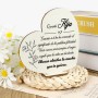 Regalos para Madres Navidad, Placa de Madera Corazón, Regalos Navidad Mujer, Detalles para Regalar Mujer, Regalo Cumpleaños