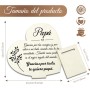 Regalos para Madres Navidad, Placa de Madera Corazón, Regalos Navidad Mujer, Detalles para Regalar Mujer, Regalo Cumpleaños