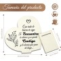 Regalos para Madres Navidad, Placa de Madera Corazón, Regalos Navidad Mujer, Detalles para Regalar Mujer, Regalo Cumpleaños