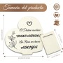 Regalos para Madres Navidad, Placa de Madera Corazón, Regalos Navidad Mujer, Detalles para Regalar Mujer, Regalo Cumpleaños