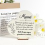 Regalos para Madres Navidad, Placa de Madera Corazón, Regalos Navidad Mujer, Detalles para Regalar Mujer, Regalo Cumpleaños