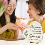 Regalos para Madres Navidad, Placa de Madera Corazón, Regalos Navidad Mujer, Detalles para Regalar Mujer, Regalo Cumpleaños