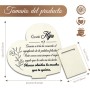 Regalos para Madres Navidad, Placa de Madera Corazón, Regalos Navidad Mujer, Detalles para Regalar Mujer, Regalo Cumpleaños