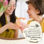 Regalos para Madres Navidad, Placa de Madera Corazón, Regalos Navidad Mujer, Detalles para Regalar Mujer, Regalo Cumpleaños