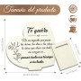 Regalos para Madres Navidad, Placa de Madera Corazón, Regalos Navidad Mujer, Detalles para Regalar Mujer, Regalo Cumpleaños