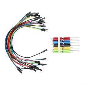 SDK08 para la prueba eléctrica Clip Set 10 unids gancho clips con cables para SMD IC Aplicaciones