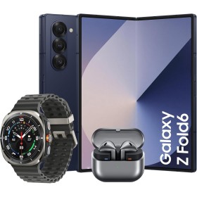 Samsung Galaxy Z Fold6 256 GB Azul Oscuro + Galaxy Watch7 44mm BT Verde + Galaxy Buds3 Gris