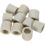 QUARKZMAN 10 Piezas de Tubo Cerámico Aislado para Protección de Haz de Cables Electrónicos con Aislamiento Térmico 10X15X15Mm