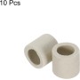 QUARKZMAN 10 Piezas de Tubo Cerámico Aislado para Protección de Haz de Cables Electrónicos con Aislamiento Térmico 10X15X15Mm