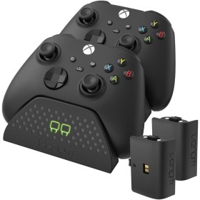 Venom Base de carga doble con 2 paquetes de baterías recargables - Negro (Xbox Series X y S/Xbox One)