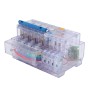 Circuiter Protector de Protección en Miniatura Pequeña Riel Transparente para DZ47LE C63, Interruptores de Circuito en Miniatura