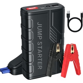 Arrancador de Baterias de Coche,1500 A Arrancador de Coches Portatil para Motor 7.0 L Gasolina o 5.5 L Diesel con Pinzas Bateria
