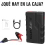 Arrancador de Baterias de Coche,1500 A Arrancador de Coches Portatil para Motor 7.0 L Gasolina o 5.5 L Diesel con Pinzas Bateria