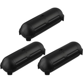 Cubierta de cable práctica y fiable, caja de seguridad impermeable para cables de extensión para exteriores (negro)