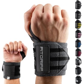 Fitgriff® Muñequeras Gym Hombre y Mujer - Accesorios para Gimnasio, Musculacion, Fitness - Wrist Wraps