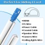 Canal de Cable Flexible, Canaleta Cables Pared Adhesivo, Canaleta de Cables 2 Metros, Tapa Cables Pared Flexible para Oficinas