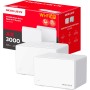 Mercusys Halo H3000X(3-Pack) - Router Mesh WiFi 6 AX3000, Doble Banda 2 4Ghz/5Ghz, 3X Puertos Gigabit, Cobertura hasta 650m²,