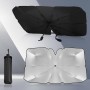 RISVOWO Parasol Coche Delantero Plegable Tipo Paraguas, Anti UV, Fácil de Instalar y Almacenar, para Mayoría de Coches, SUV,