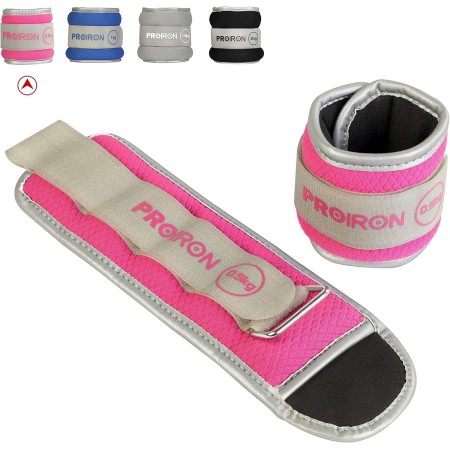 PROIRON Pesas para Tobillos, 0.5-2kg(1 Par) Pesas para Tobillo y Muñeca con Correa Ajustable para Ejercicios Fitness