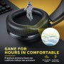Tatybo Cascos Gaming para Ps4/Ps5/PC/Switch, Auriculares Gaming con Doble Diadema Adaptable, 3D Estéreo Sonido, Cascos con Cable