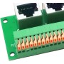 Asyduey Placa de Conexión Hembra RJ45, Terminal de Resorte Rápido Sin Soldadura RJ45 A 8, Conector Hembra RJ45 de Vías con Placa