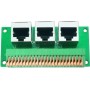 Asyduey Placa de Conexión Hembra RJ45, Terminal de Resorte Rápido Sin Soldadura RJ45 A 8, Conector Hembra RJ45 de Vías con Placa