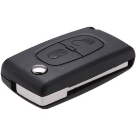 2 Botón Carcasa del Mando Pra Peugeot 206 107 207 307 407 Citroen C2 C3 C4 C5 C6