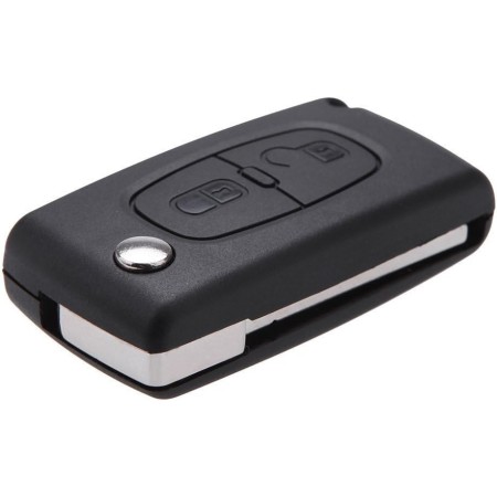 2 Botón Carcasa del Mando Pra Peugeot 206 107 207 307 407 Citroen C2 C3 C4 C5 C6