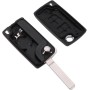 2 Botón Carcasa del Mando Pra Peugeot 206 107 207 307 407 Citroen C2 C3 C4 C5 C6