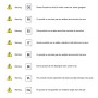 8 cajas de conexiones impermeables para proyectos electrónicos, caja electrónica de plástico, 100 x 60 x 25 mm (negro)