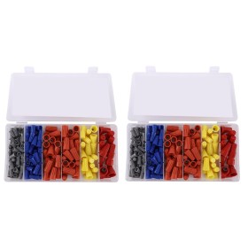 Gvvsjgdbis 316Pcs Tornillo Terminal Conector Eléctrico 5 Colores Set Surtido de Tapones Tuercas Insertados En Un Muelle