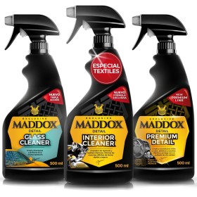 Maddox Detail - Kit Limpieza Premium de Tapicería, Salpicadero y Cristales y Acabados Interiores | Limpieza Completa para Coche