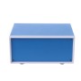 Caja de conexiones de metal azul para proyecto electrónico para caja eléctrica rectangular (6.7 x 5.1 x 3.1 pulgadas)