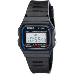 Casio Reloj Digital para Hombres de Cuarzo con Correa en Resina F-91W-1