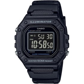 Casio Serie W218H | Reloj digital para hombre | 50M WR | Cronómetro de 1/100 segundos | Cronógrafo 100 SEC | Retroiluminación