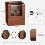LINGFANSTORE Caja giratoria automática para Relojes de Lujo, Carcasa de Reloj con Motor silencioso Mabuchi, Funciona con Pilas o