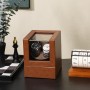 LINGFANSTORE Caja giratoria automática para Relojes de Lujo, Carcasa de Reloj con Motor silencioso Mabuchi, Funciona con Pilas o
