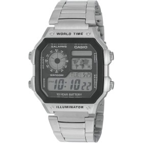 Casio AE-1200WHD-1A - Reloj Digital de Cuarzo para Hombre, Correa de Acero Inoxidable Color Metalizado