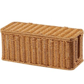 Organizador de caja de cables - Caja de gestión de cables | Caja organizadora de cables Cesta de estación de carga con tapa |