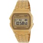 Casio Reloj Cuarzo Unisex 37.00mm con dial Digital Oro y Correa de Pulsera de Metal Oro A158WETG-9AEF
