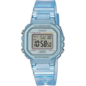Casio Reloj Cuarzo Unisex 30.00mm con dial Digital Clear y Correa de Plastic/Resin Bracelet Azul LA-20WHS-2AEF