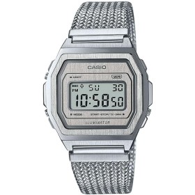 Casio Reloj Digital para Hombres de Cuarzo con Correa en Acero Inoxidable A1000MA-7EF