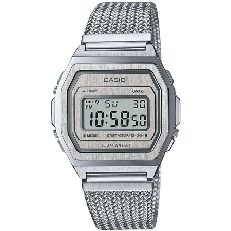 Casio Reloj Digital para Hombres de Cuarzo con Correa en Acero Inoxidable A1000MA-7EF